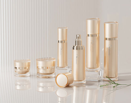 6 قطعة فاخرة أكريليك مستحضرات التجميل لوشن مضخة الزجاجة مجموعة مع كريمحاوية 30ml - 120ml