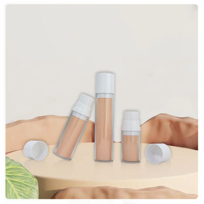 مستحضر الجسم PETG 50 مل زجاجات مضخة بلا هواء مجموعة البلاستيك المعاد تدويرها تعبئة العناية بالبشرة